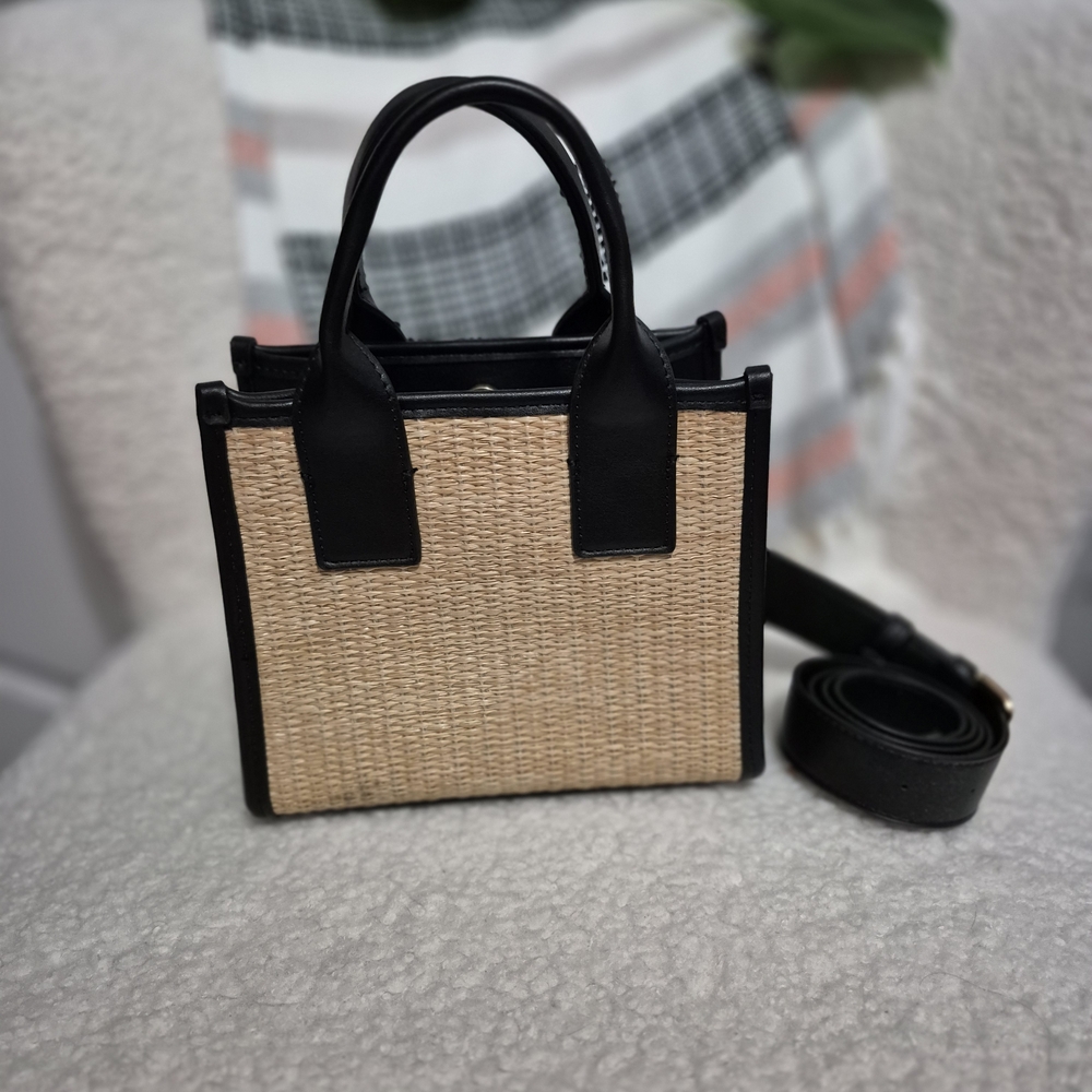 Call It Spring Black and Tan Mini Bag